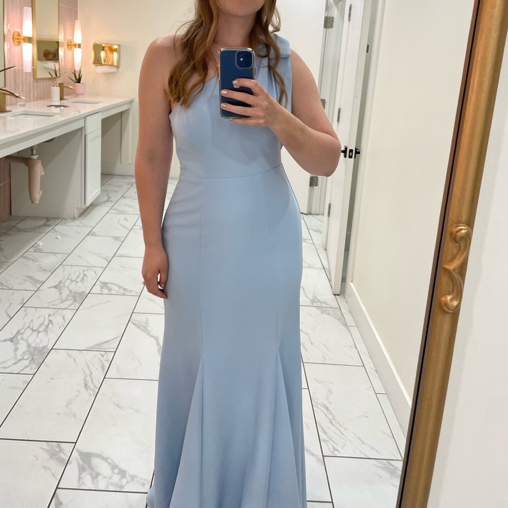 Revelry Periwinkle Rowan Crepe Bridesmaid/Formal